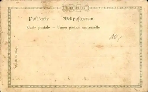 Litho Neptunsfeier, Äquatortaufe, Verkleidete Matrosen, Seemannsritual