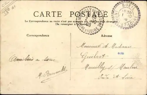 Ak Paris IX., Square Montholon, Parkpartie