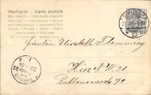 Ak Frohe Pfingsten, Maikäfer an einem Zweig