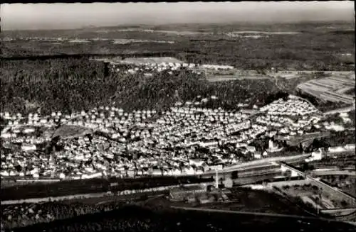 Ak Plochingen am Neckar, Fliegeraufnahme, Fliegeraufnahme