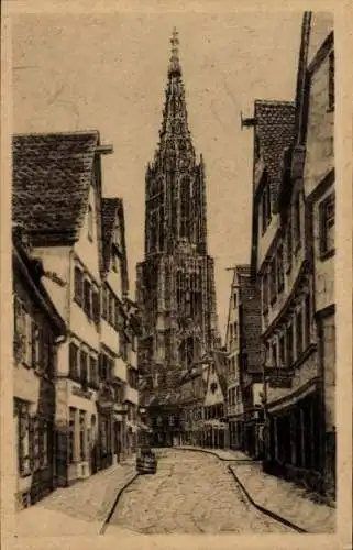 Ak Ulm an der Donau, Münster, Walfischgasse