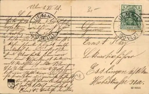 Künstler Ak Ulm an der Donau Baden Württemberg, Der Schneider von Ulm