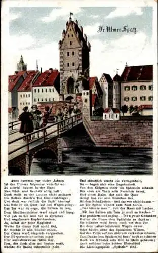 Lied Ak Ulm an der Donau, D'r Ulmer Spatz