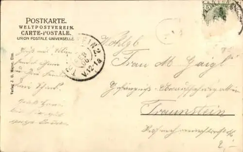 Ak Ulm an der Donau, Münster, Ulmer Spatz