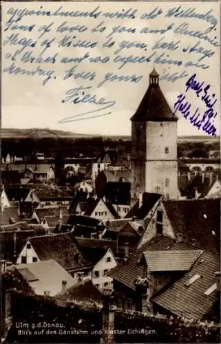 Ak Ulm an der Donau, Gänsturm, Kloster Elchingen