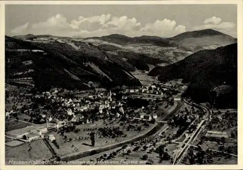 Ak Hausen Raitbach Schopfheim in Baden, Fliegeraufnahme