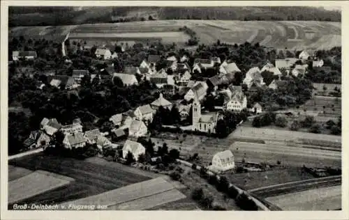 Ak Kleindeinbach Großdeinbach Schwäbisch Gmünd im Ostalbkreis, Fliegeraufnahme