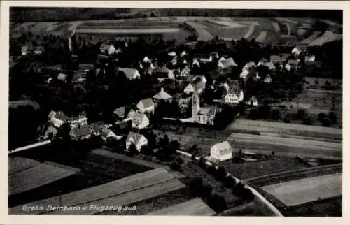 Ak Großdeinbach Schwäbisch Gmünd im Ostalbkreis, Fliegeraufnahme