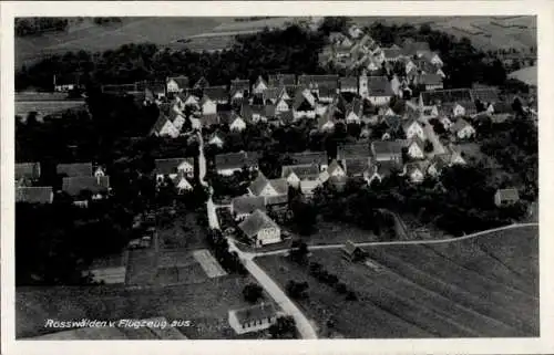 Ak Roßwälden Ebersbach an der Fils, Fliegeraufnahme