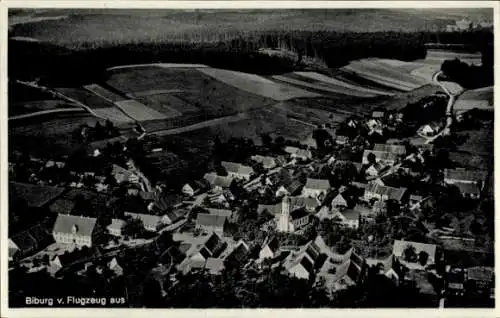 Ak Biburg Diedorf Kreis Augsburg, Fliegeraufnahme