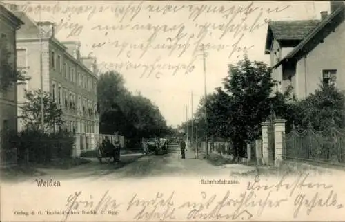 Ak Weiden in der Oberpfalz, Bahnhofstraße