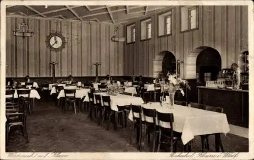 Ak Rheine in Westfalen, Bahnhof Gaststätte, Wartesaal I. und II. Klasse