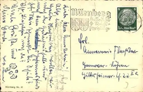 Ak Nürnberg, Schwimmstadion, Frau auf Sprungbrett