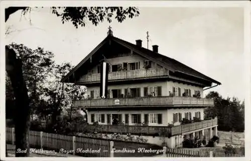 Ak Bad Heilbrunn in Oberbayern, Landhaus Kleeberger