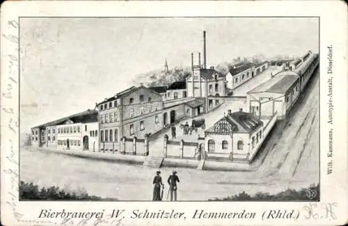 Ak Hemmerden Grevenbroich in Westfalen, Bierbrauerei W. Schnitzler