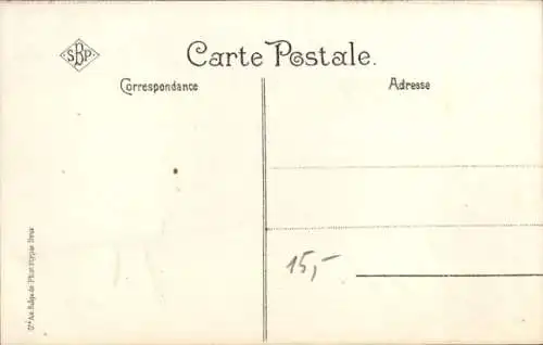 Ak Frosch springt ins Wasser