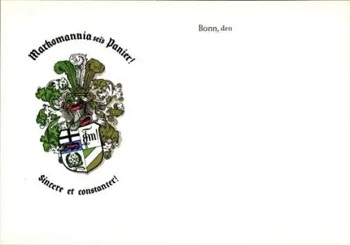 Studentika Ak Bonn, Corps Markomannia, Wappen, WSC