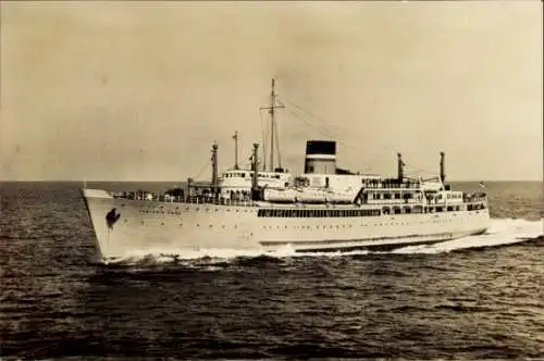 Ak Schiff Koningin Emma und Prinses Beatrix, Zeeland Steamship Company