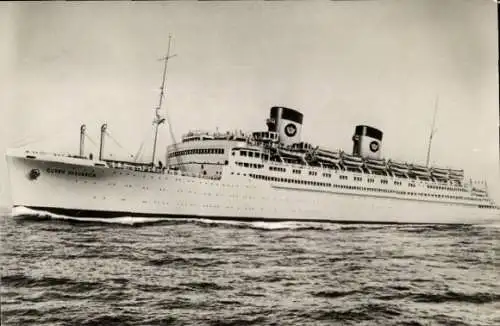 Ak Dampfer S.S. Queen Frederica, National Hellenia American Line