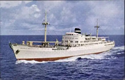 Ak Schiff M.S. Oranje Nassau, Royal Netherlands Steamship Co., KNSM