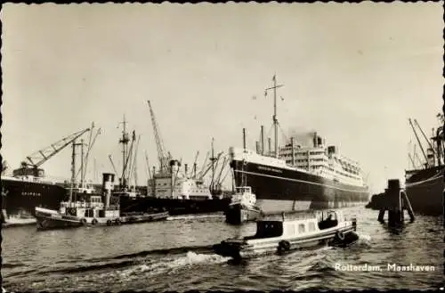 Ak Rotterdam Südholland Niederlande, Maashaven