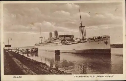 Ak Dampfer S.S. Nieuw Holland, KPM Line