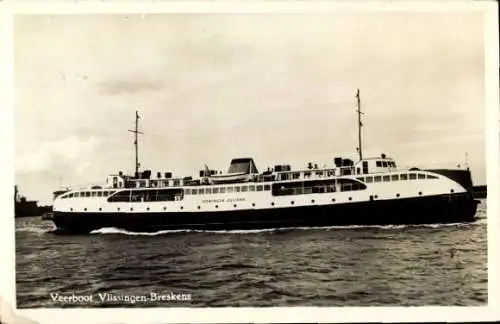 Ak Vlissingen Zeeland Niederlande, Fähre Vlissingen-Breskens