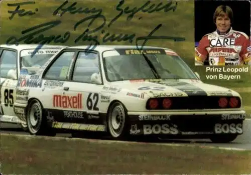 Ak Nürburg in der Eifel, Nürburgring, BMW M3 E30 DTM Prinz Leopold von Bayern, Maxell, Sachs, ...