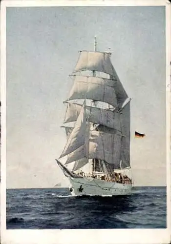 Ak Segelschiff auf dem Meer