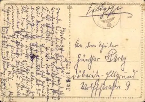 Ak Wintersport, Kinder, Skifahrt, Schnee