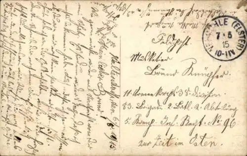 Ak Ich bleibe dir treu, Liebespaar, Soldat in Uniform