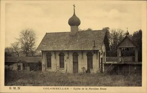 Ak Colombelles Calvados, Eglise de la Paroisse Russe