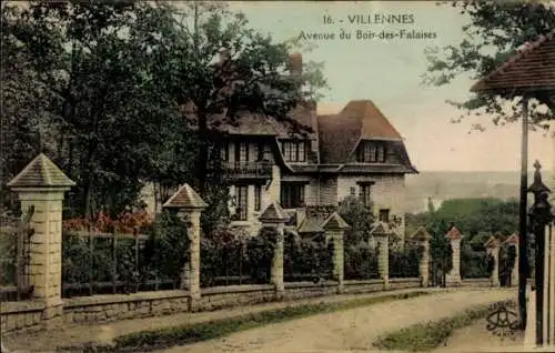 Ak Villennes sur Seine Yvelines, Avenue du Bois-des-Falaises