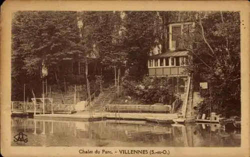 Ak Villennes sur Seine Yvelines, Chalet du Parc, VILLENNES (S.-et-O.)