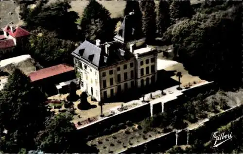 Ak Chasseneuil sur Bonnieure Charente, Schloss, Luftbild