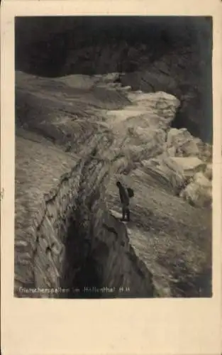 Ak Grainau in Oberbayern, Höllental, Gletscherspalten, Partnachklamm