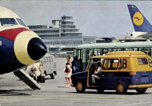 Ak Flughafen Frankfurt am Main, Flugzeug