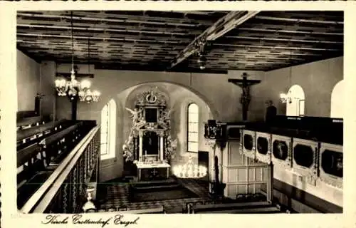 Ak Crottendorf im Erzgebirge, Kirche, Innenansicht
