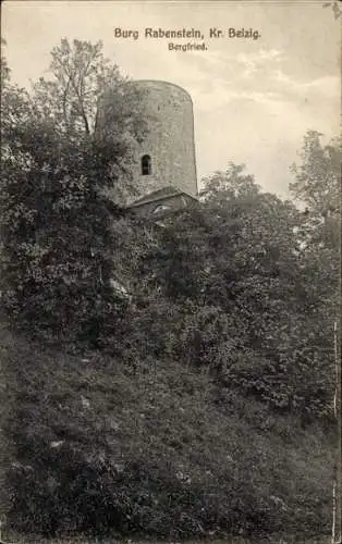 Ak Raben Rabenstein im Fläming, Burg Rabenstein, Bergfried