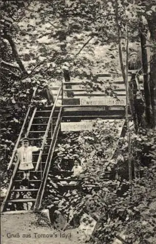 Ak Hohe Mühle Tornow Teupitz in Brandenburg, Gruß aus Tornow's Idyl, Eitwie ist das Leben schön