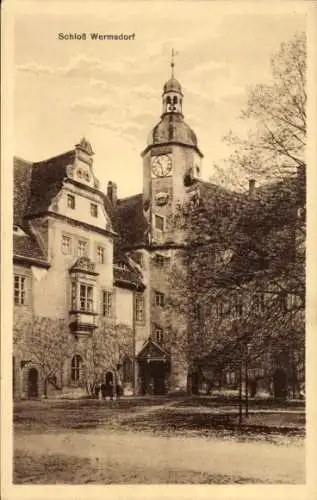 Ak Wermsdorf in Sachsen, Schloss