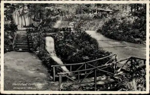 Ak Eberswalde in der Mark, Wildpark-Wasserfall