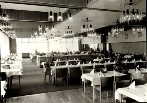 Ak Oberhof im Thüringer Wald, Interhotel Panorama, Restaurant Thüringen