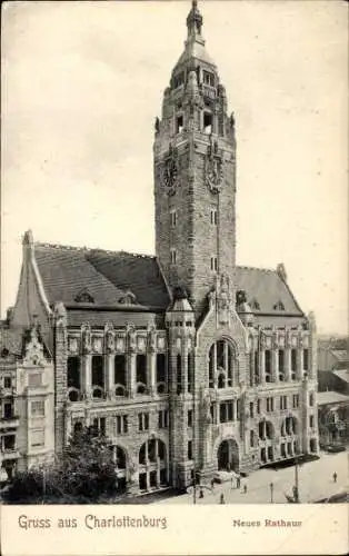 Ak Berlin Charlottenburg, Neues Rathaus