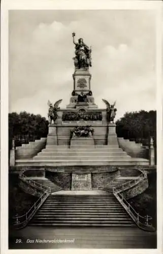 Ak Rüdesheim am Rhein, Nationaldenkmal auf dem Niederwald