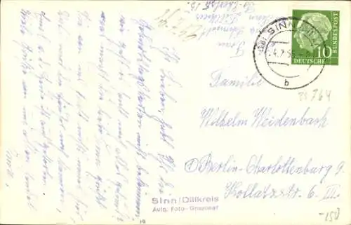 Ak Sinn in Hessen, Dorfidyll, Fachwerkhaus