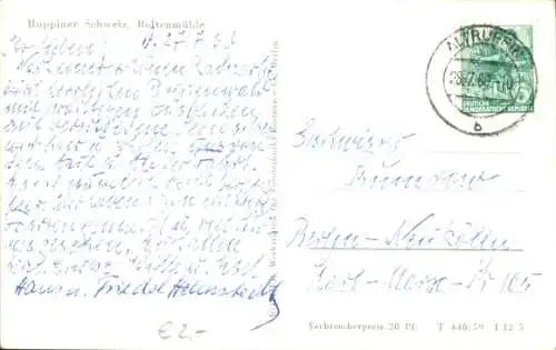 Ak Ruppiner Schweiz Neuruppin, Boltenmühle