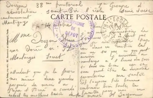 CPA Aerostiers en Campagne, Preparatifs de depart, Ballon allonge