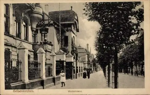 Ak Gelsenkirchen im Ruhrgebiet, Weststraße