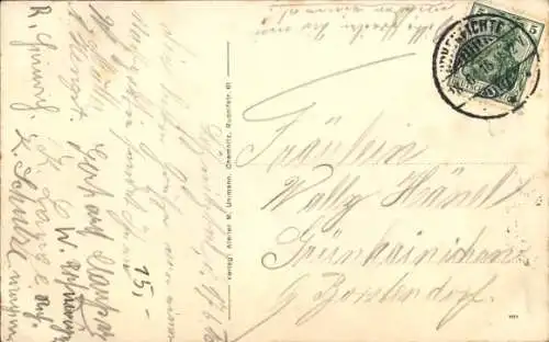 Ak Lößnitztal Oederan Sachsen, Restauration von Oskar Kaden